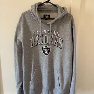 ‘47 Gray Las Vegas Raiders Hoodie Men’s XXL